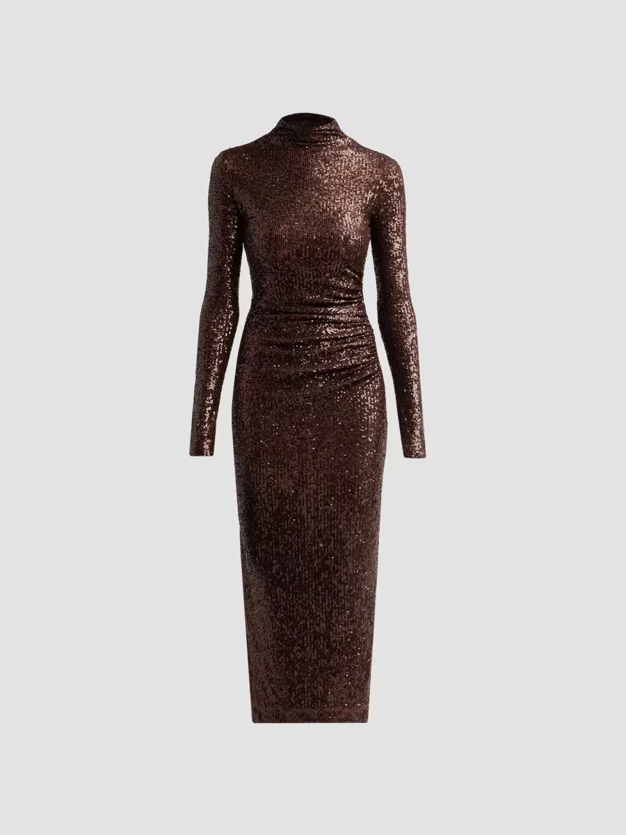 Ryan Sequined Sheath Midi Dress by Cara Cara