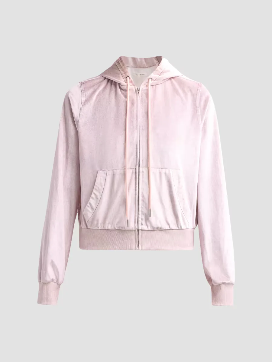 Rb Miramar Velvet Zip-Up Hoodie by rag & bone