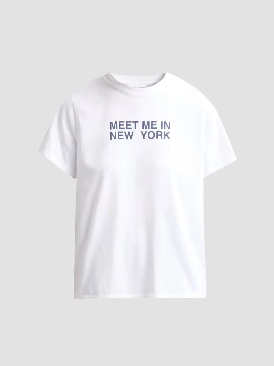 Meet Me in New York Giovanni Cotton Crewneck T-Shirt