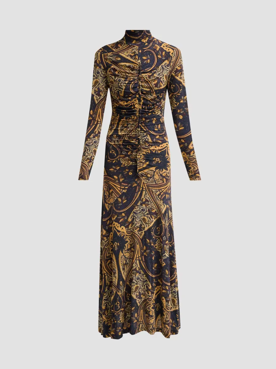 Ida Gathered Seam Maxi Dress by Ulla Johnson
