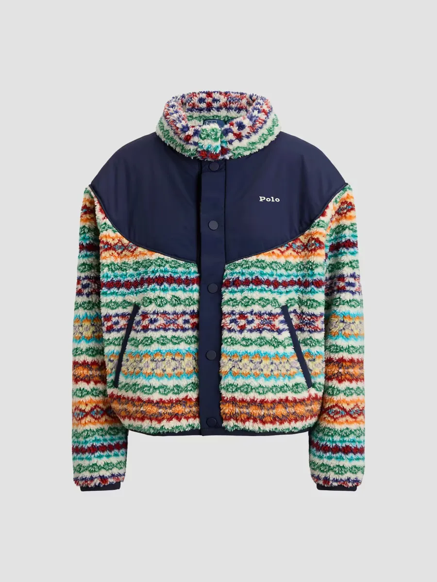 Jacquard High-Pile Fleece Jacket by Polo Ralph Lauren