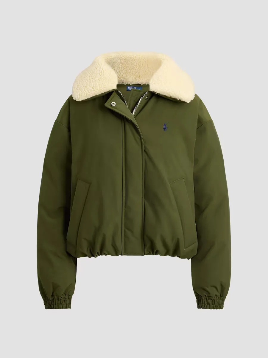Matte Woven Down Bomber Jacket by Polo Ralph Lauren