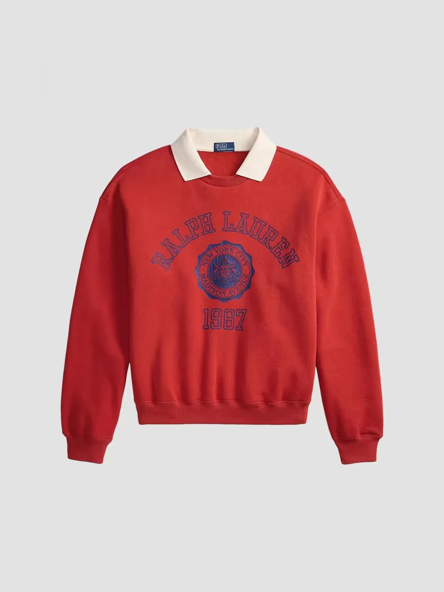 Arctic Fleece Spread-Collar Sweatshirt by Polo Ralph Lauren
