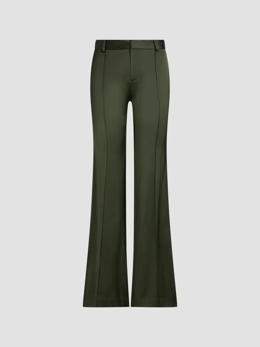 Satin Flared Mid-Rise Pants by Polo Ralph Lauren