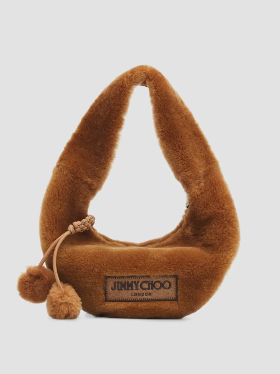 Shearling Hobo Bag by Jimmy Choo