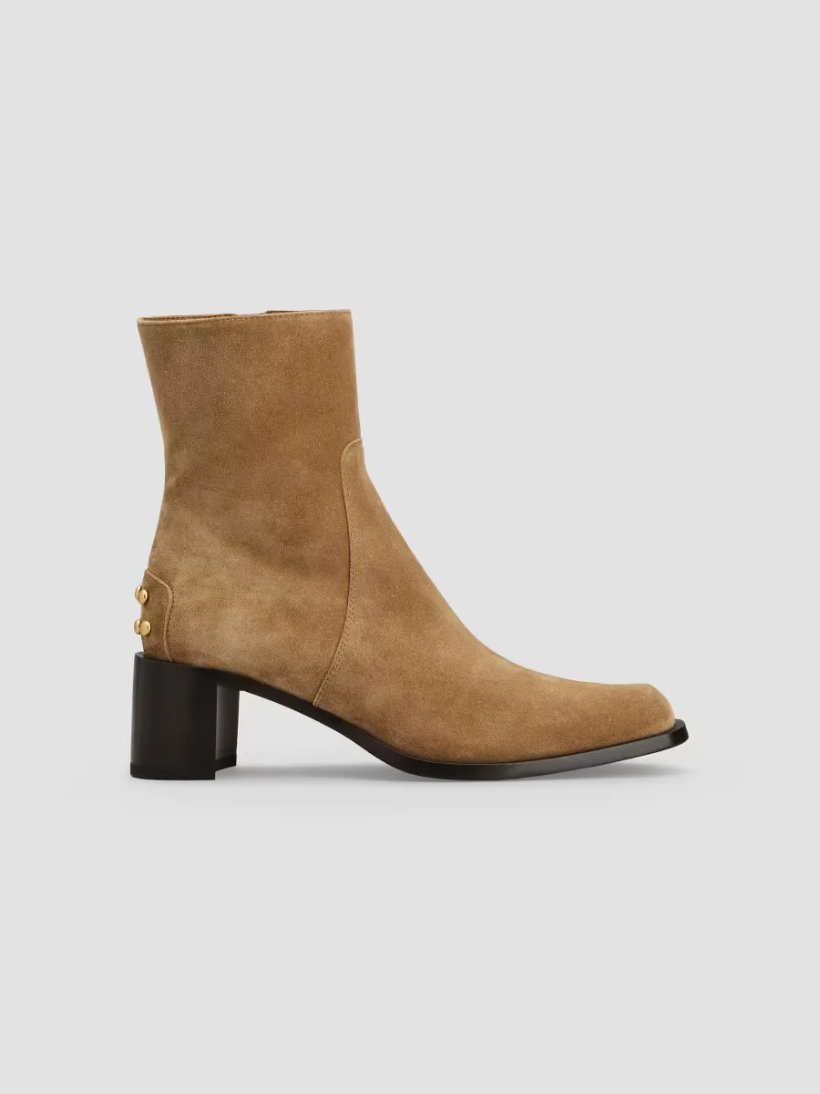 Studded 60MM Suede Ankle Boots by Tod's