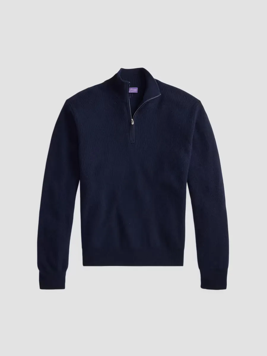 Ralph Lauren Purple Label Cashmere Quarter-Zip Sweater by Ralph Lauren