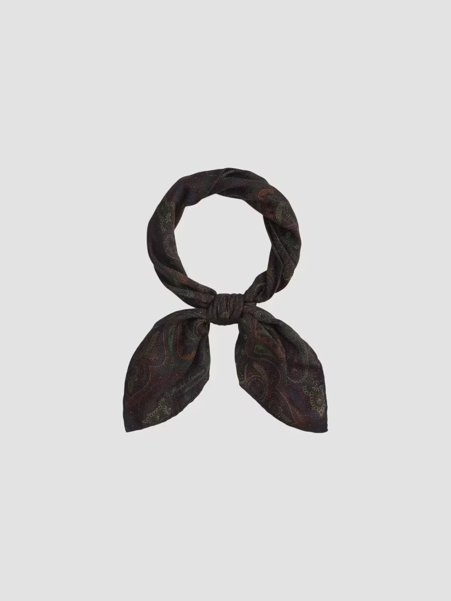 Ralph Lauren Purple Label Paisley Wool-Silk Neck Scarf by Ralph Lauren