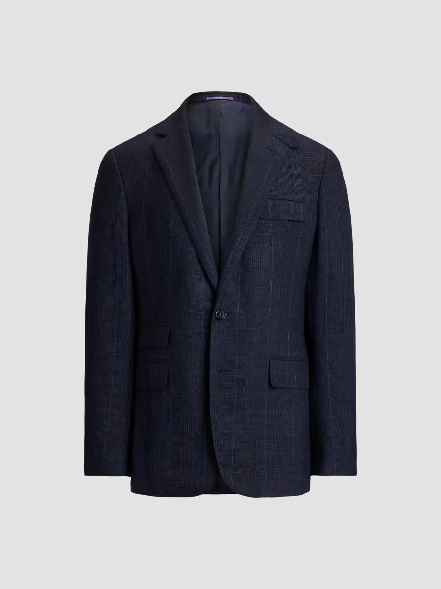 Ralph Lauren Purple Label Kent Grid-Check Cashmere Jacket by Ralph Lauren