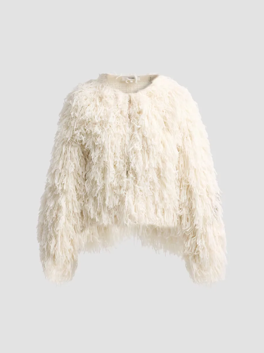 The Fringe Sweater Jacket by FRAME