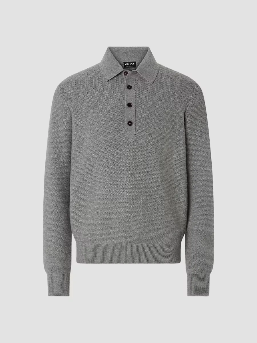 Oasi Cashmere Polo Shirt by ZEGNA