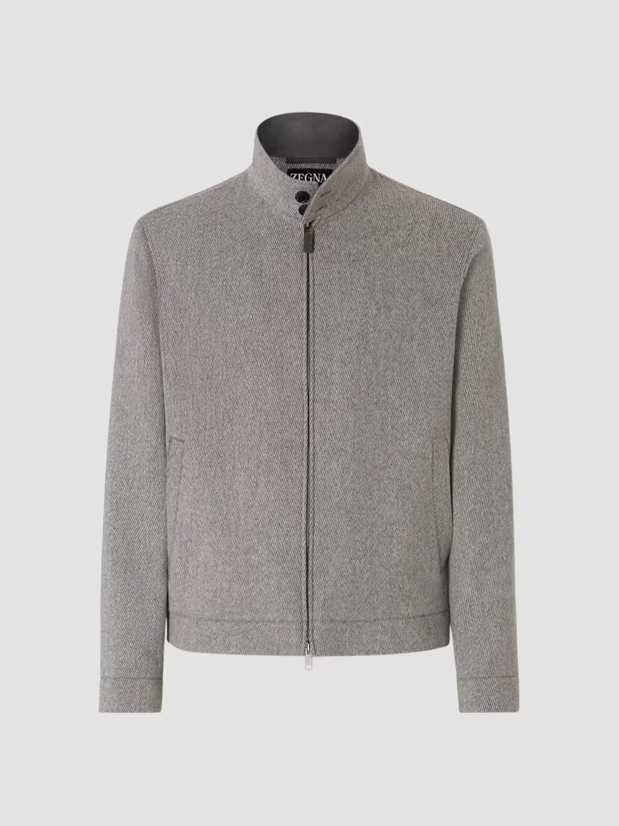 Wool and Cashmere Blouson Jacket by ZEGNA