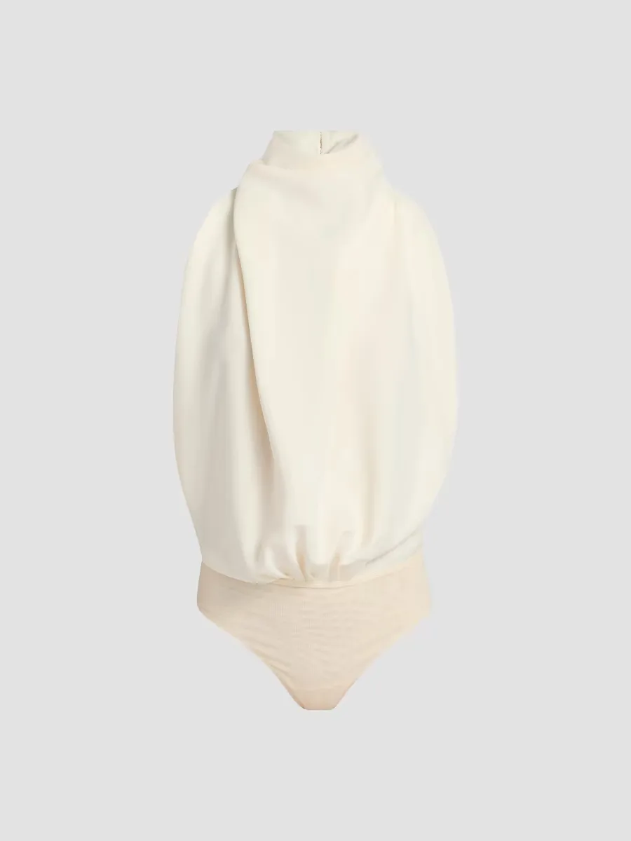 Bethe Draped Bodysuit by Ronny Kobo