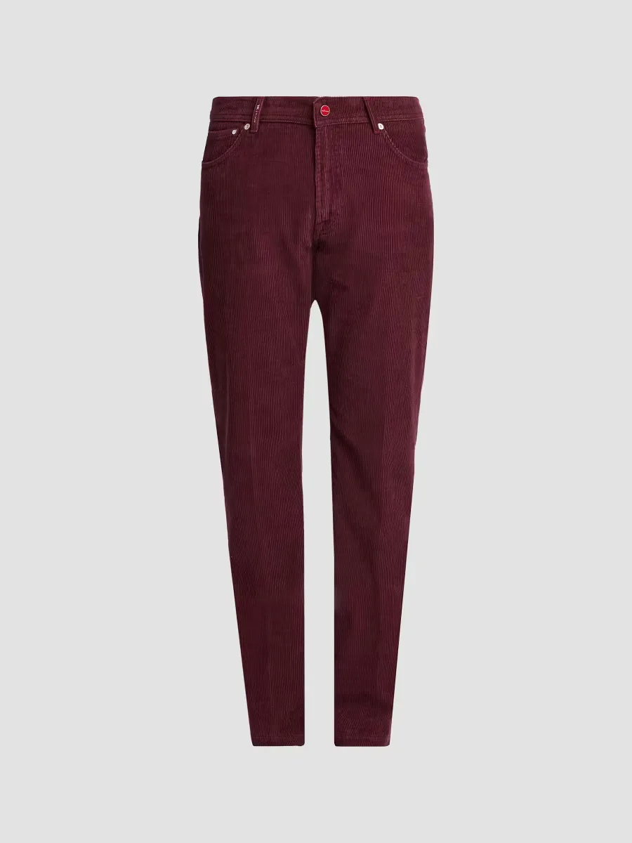 Cotton-Blend Corduroy Slim-Fit Trousers by Kiton
