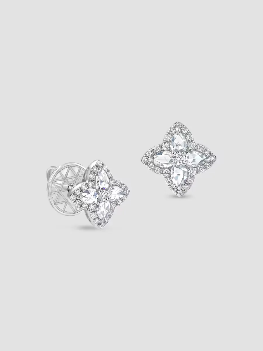 Blossom 18K White Gold & 0.41 TCW Diamond Stud Earrings by 64 Facets