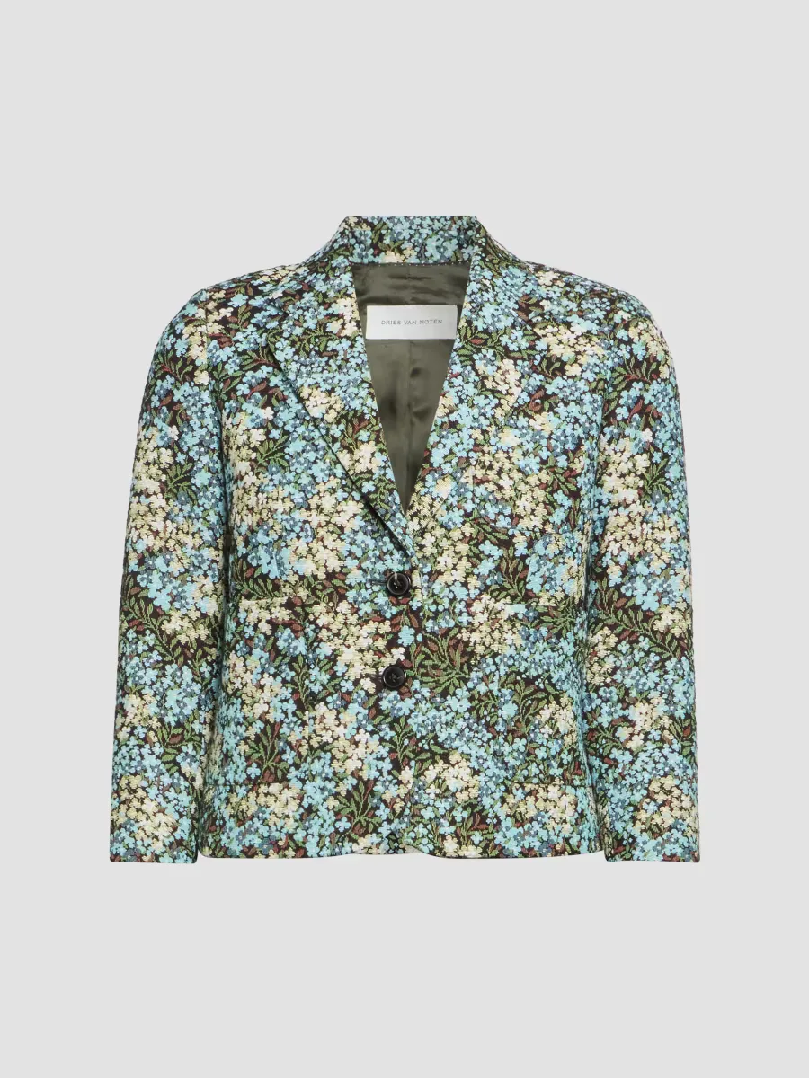 Bamis Floral Cotton-Blend Jacket by Dries Van Noten