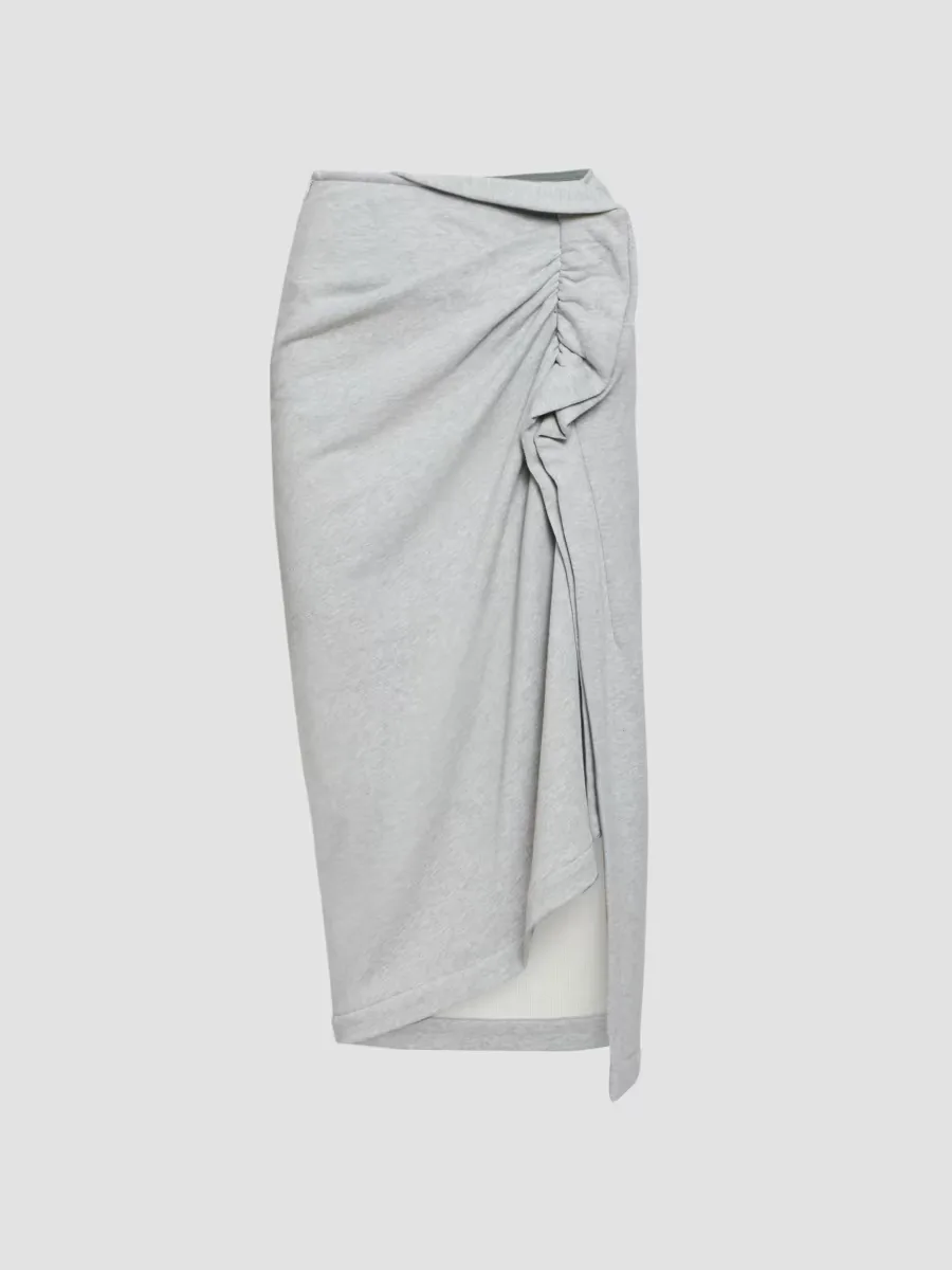 Hanam Ruffle Jersey Midi Skirt by Dries Van Noten