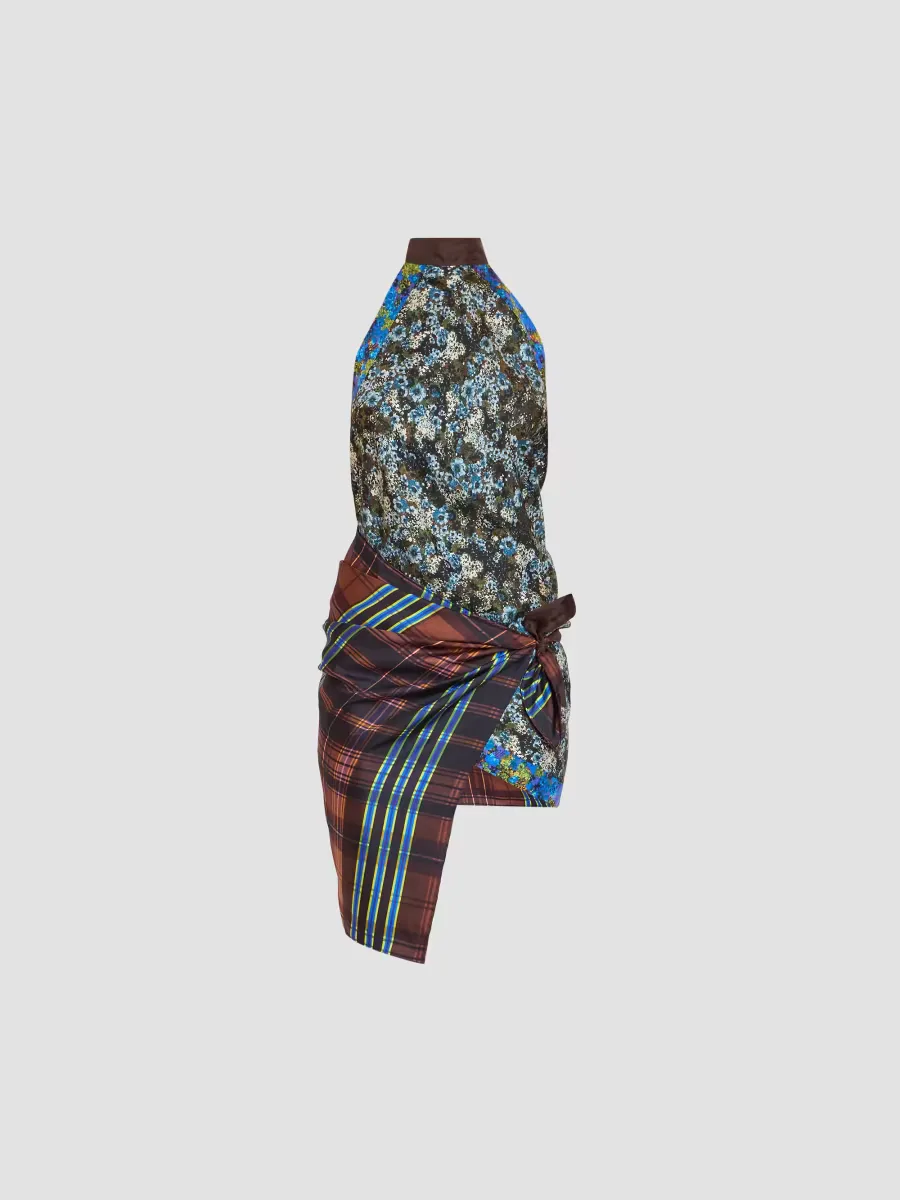 Carfy Printed Silk Halter Top by Dries Van Noten