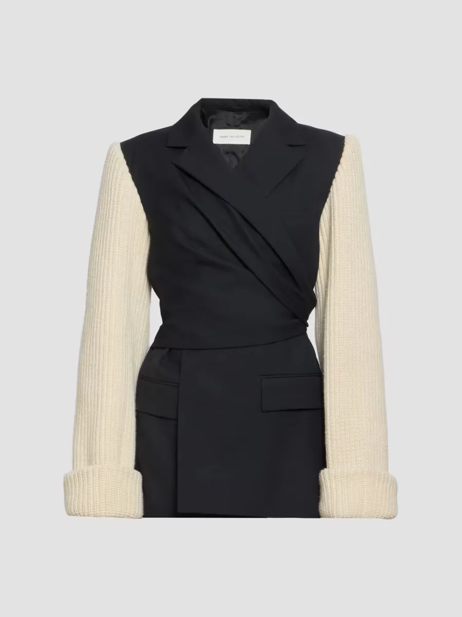 Beline Bis Wool Jacket by Dries Van Noten
