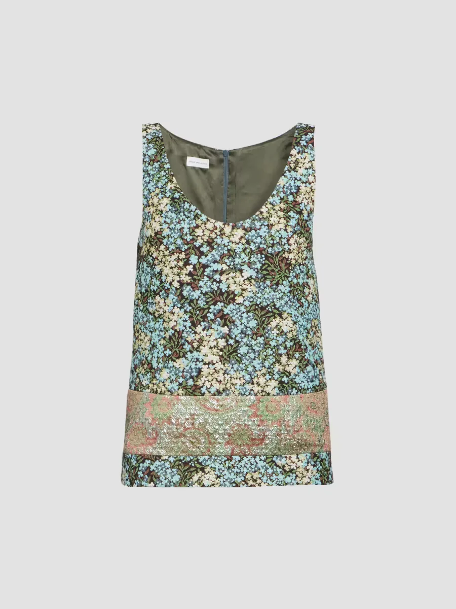Croppy Floral Tunic Top by Dries Van Noten