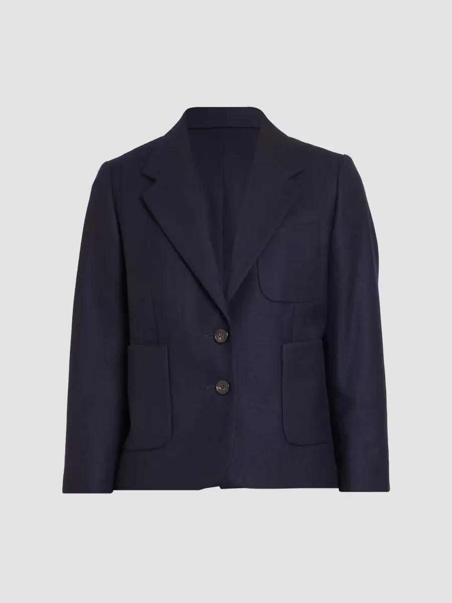 Bamis Wool Crop Blazer by Dries Van Noten