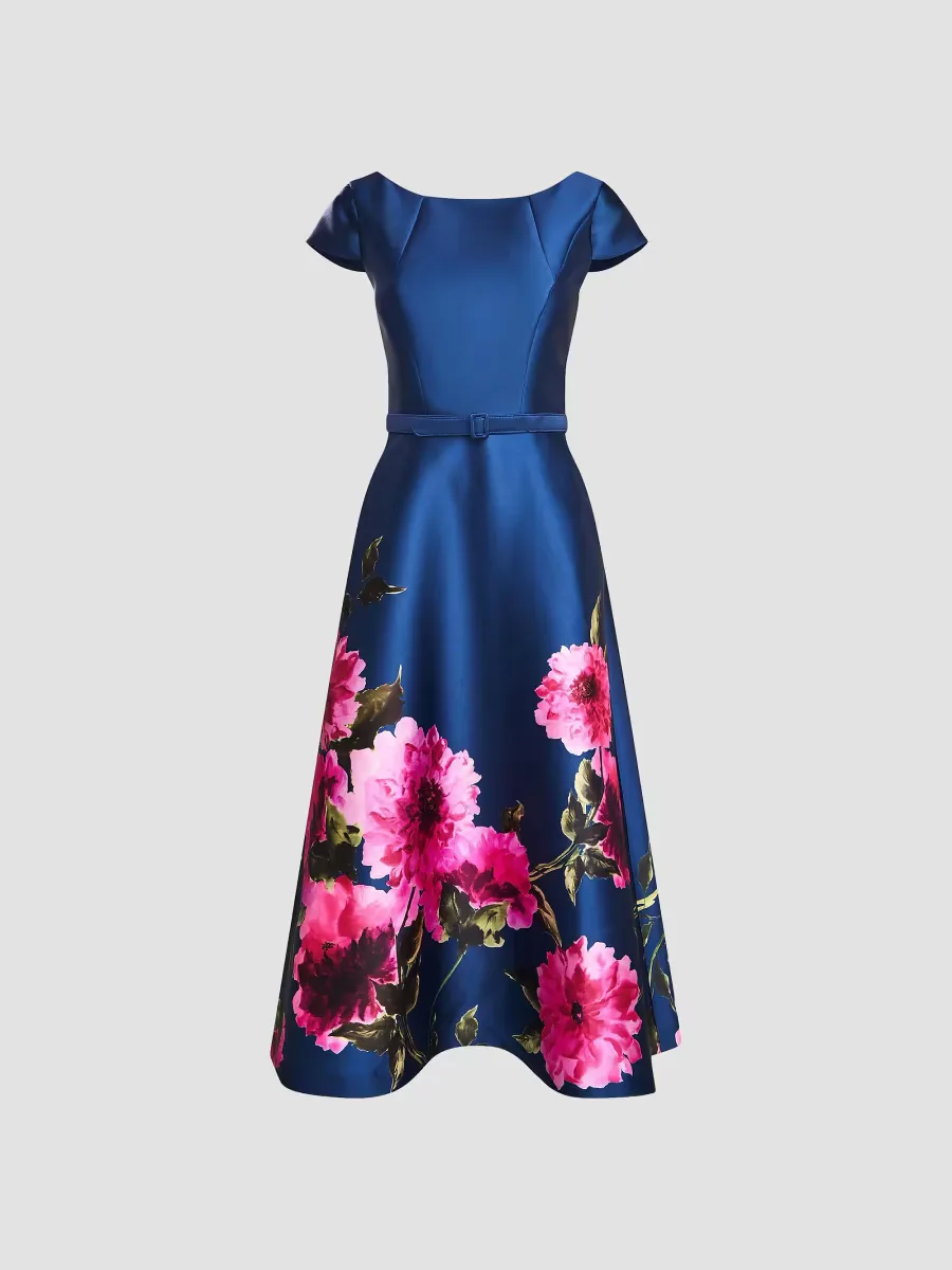 Ina Peony Mikado Cocktail Dress