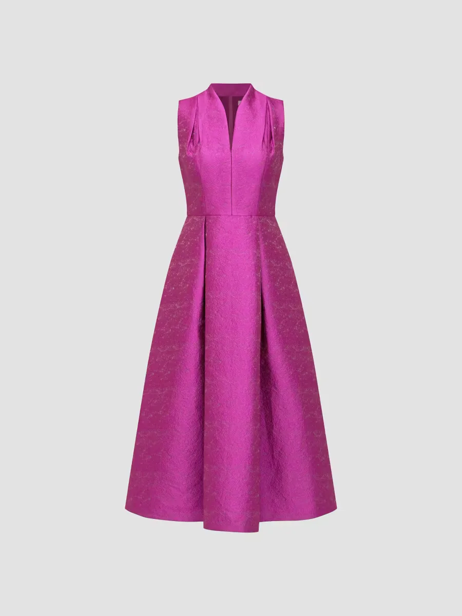 Allegra Jacquard Midi-Dress