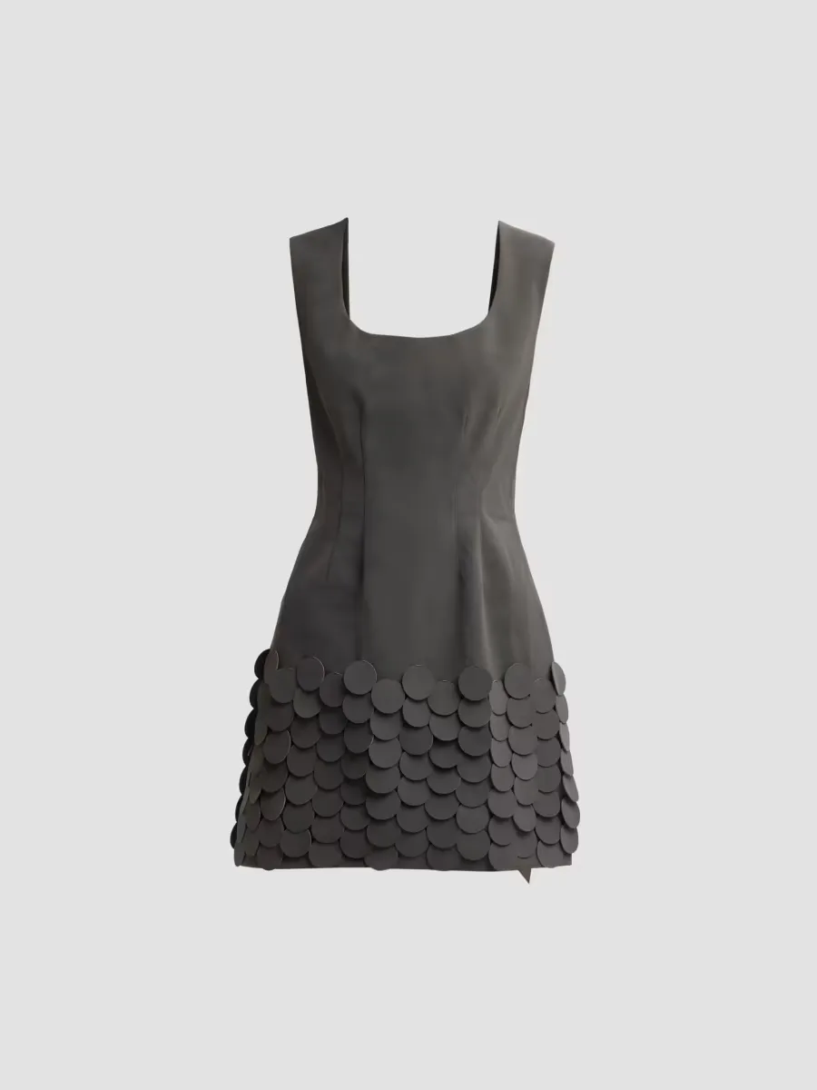 Mela Appliqué A-Line Mini Dress by Amur
