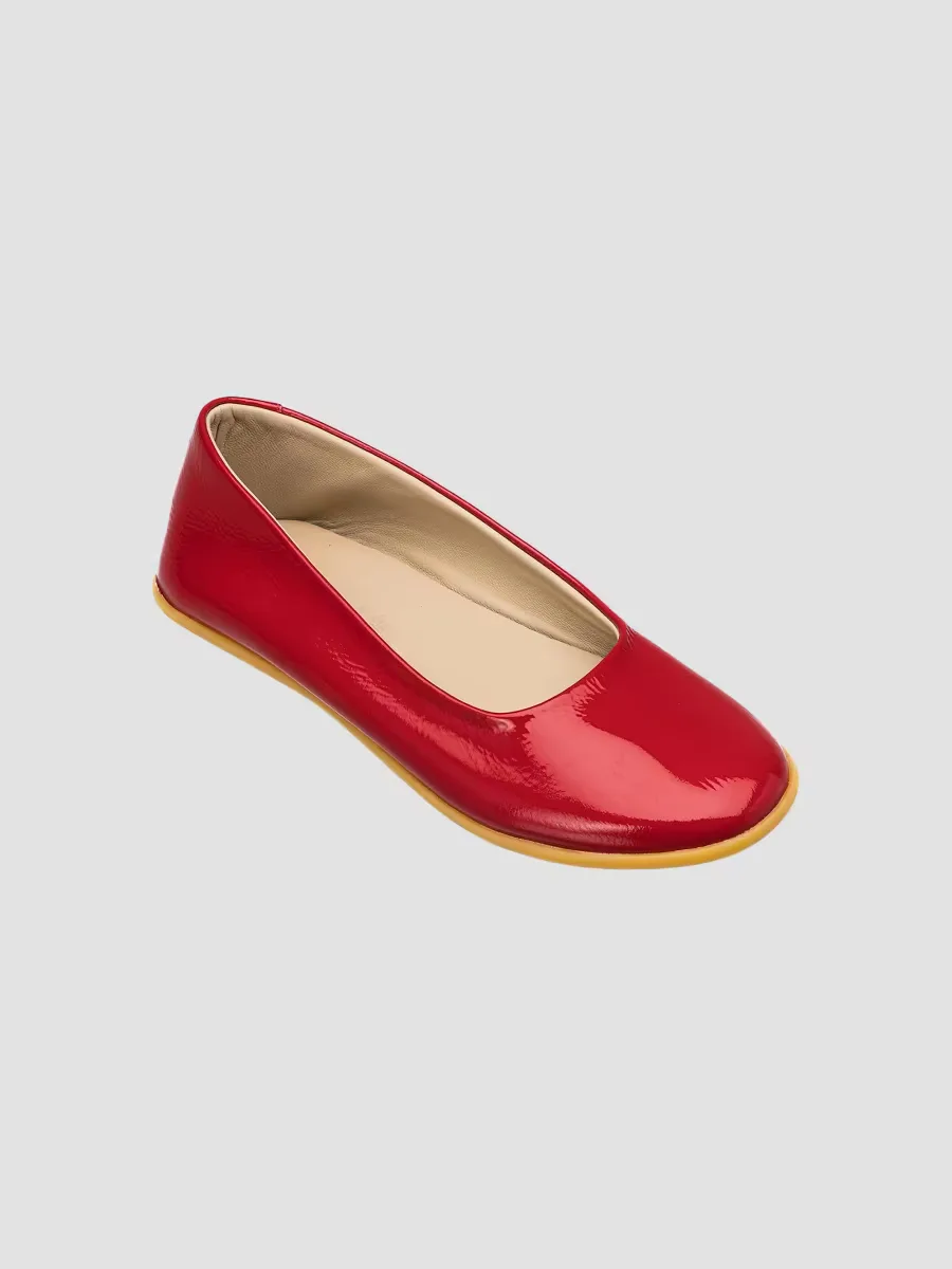 Bare Patent Leather Ballerina Flats by Elephantito