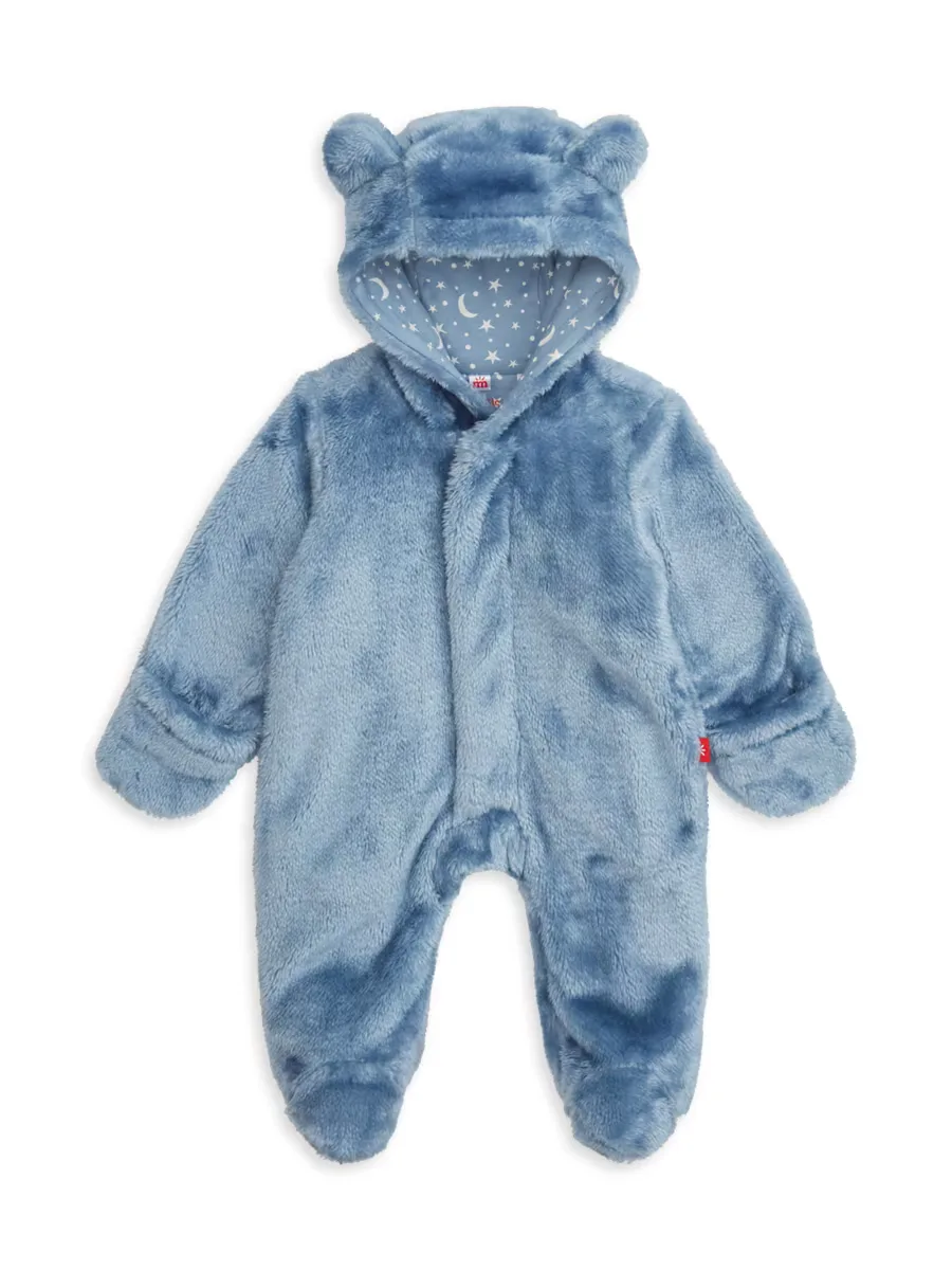 Sky Minky Bear Footie by Magnetic Me