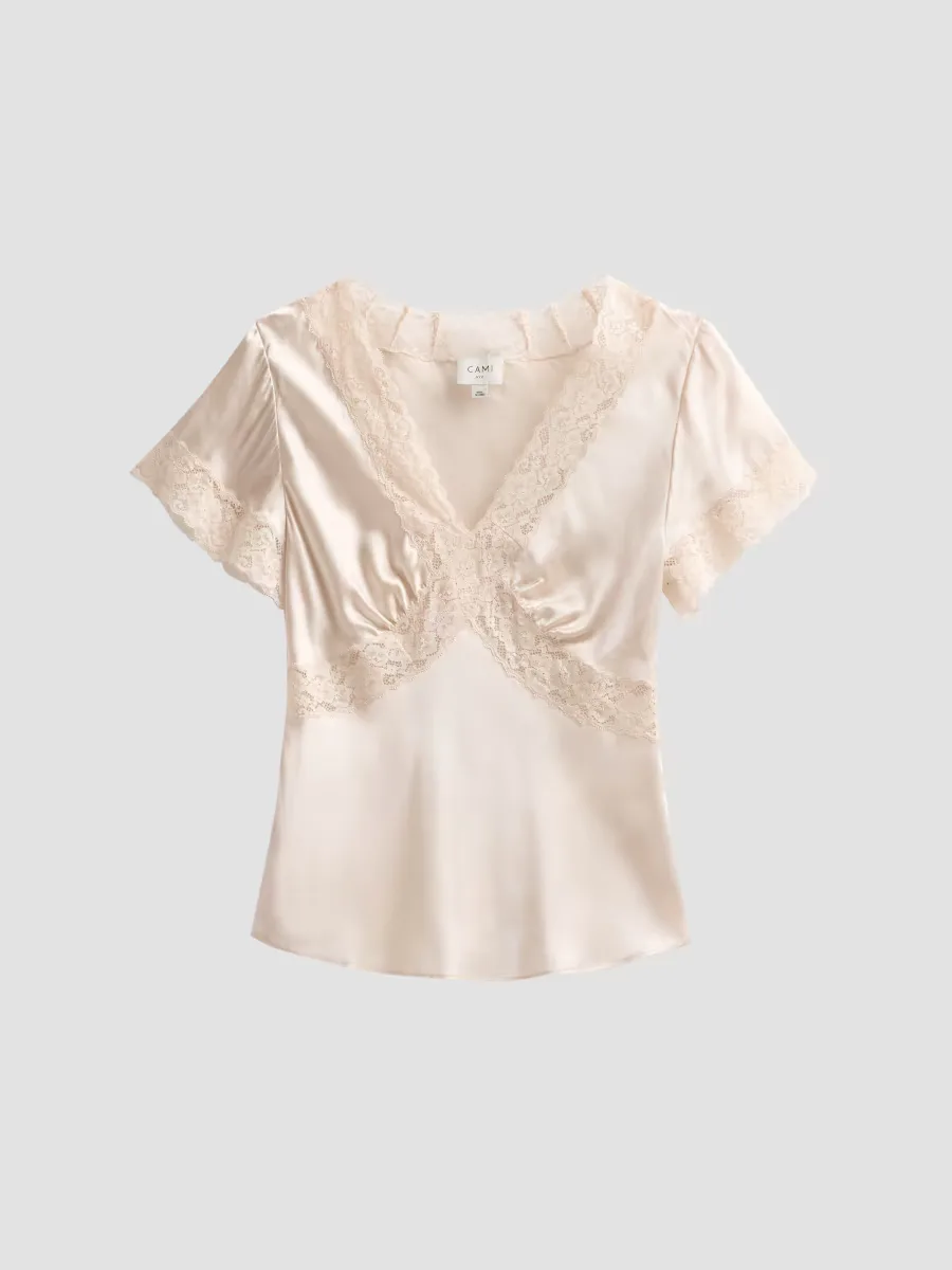 Romola Satin Top by Cami NYC