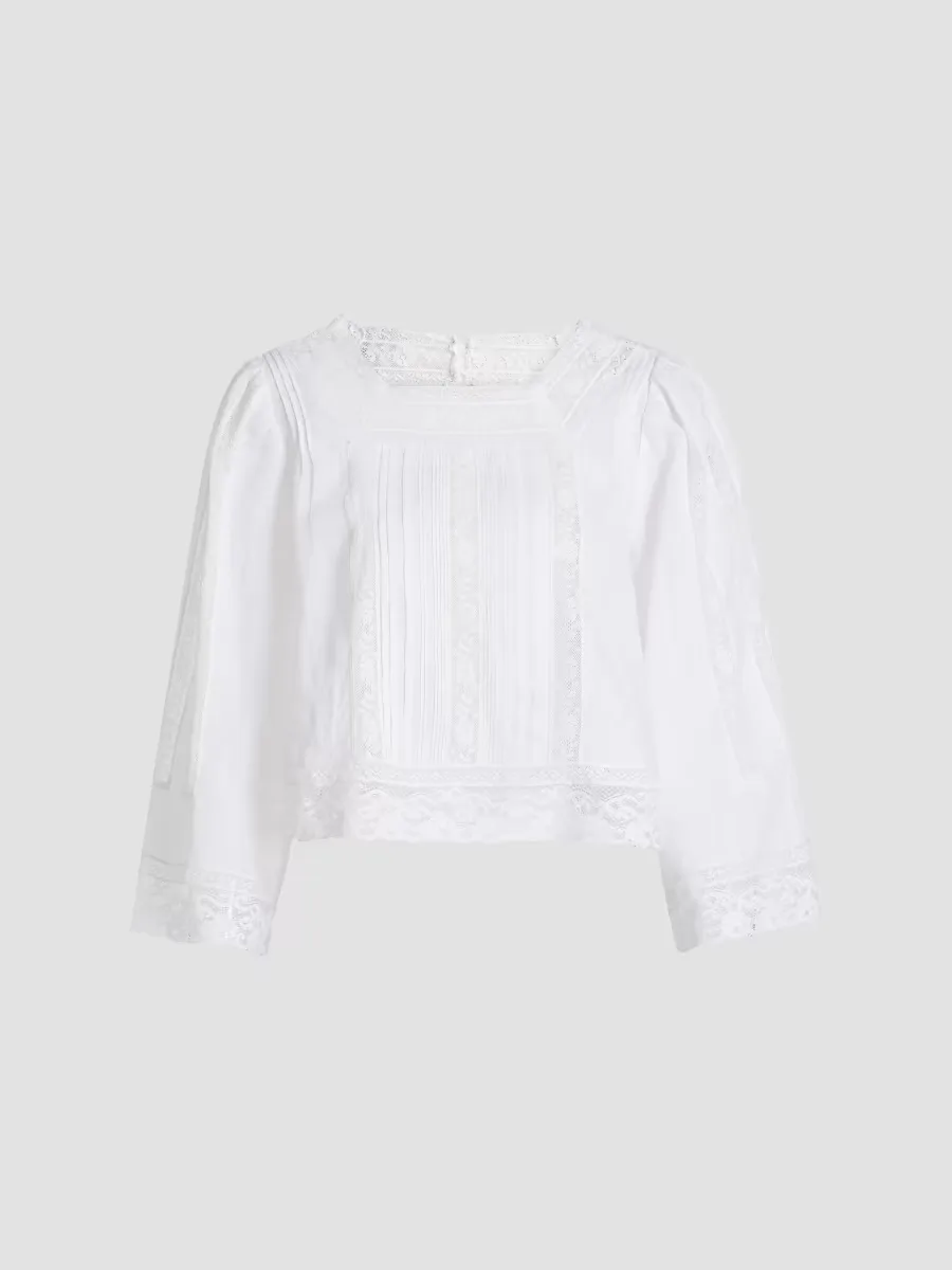 Solistice Lace-Trim Top by DEN