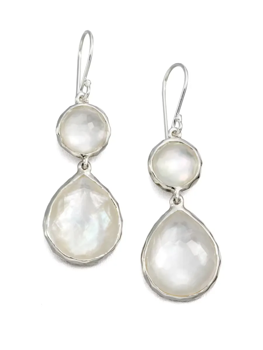 Rock Candy Sterling Silver & Doublet Double-Drop Earrings by Ippolita