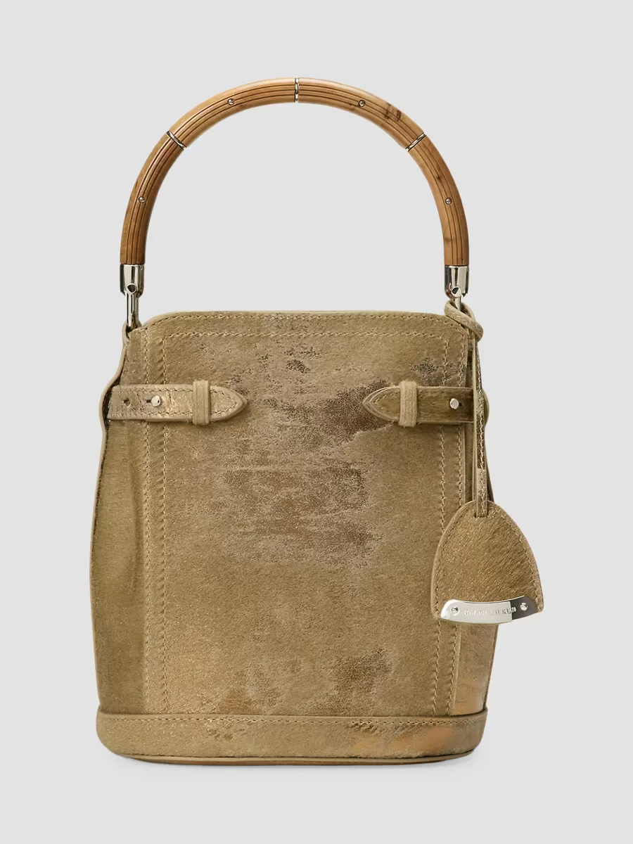Small Calf Hair Bucket Bag by Ralph Lauren
