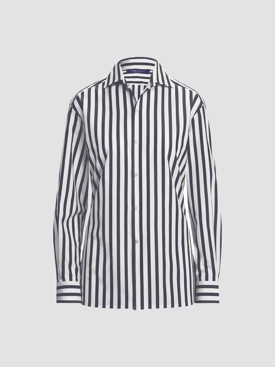 Capri Striped Button-Up Shirt