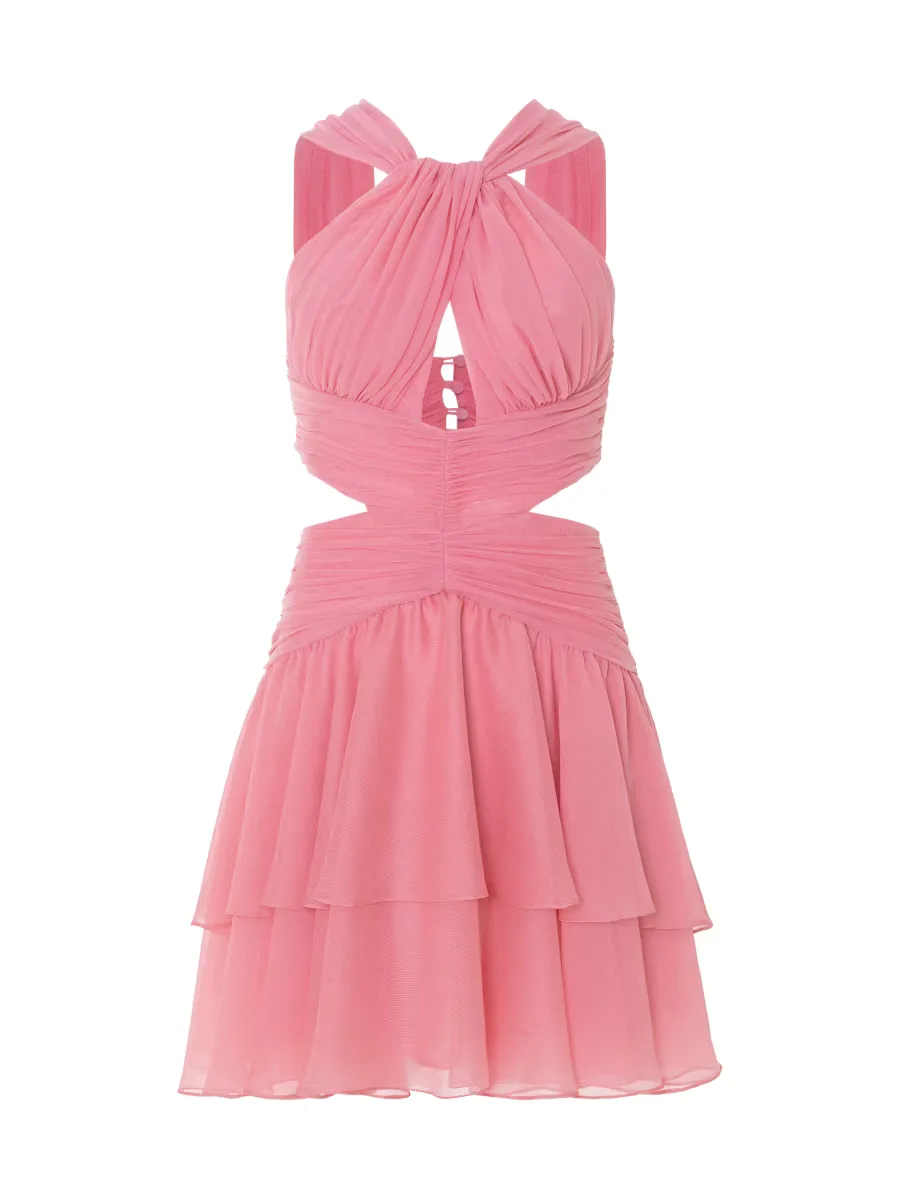 Essence Halterneck Plisse Minidress by PatBO