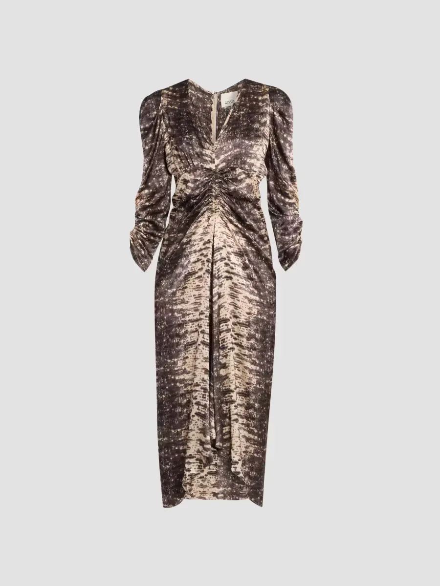 Albini Printed Silk Midi Dress by Isabel Marant