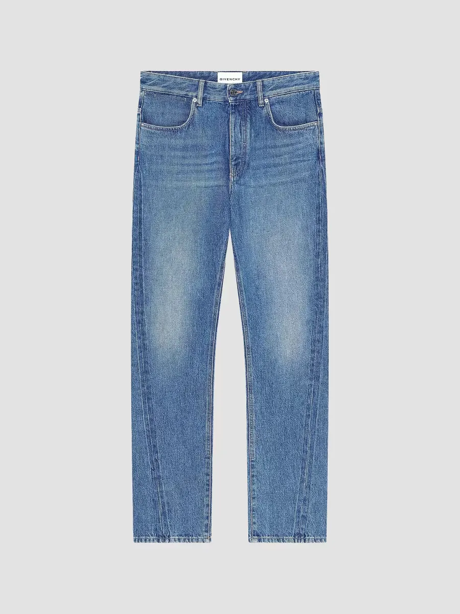 Couture Seam Straight Fit Shadow Washed Jeans by GIVENCHY