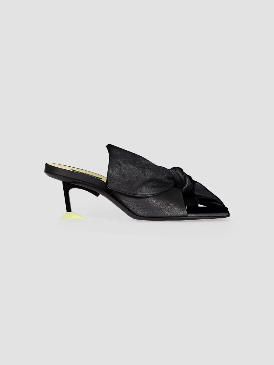 Boudoir Heeled Mules in Nappa Leather with Bow by GIVENCHY