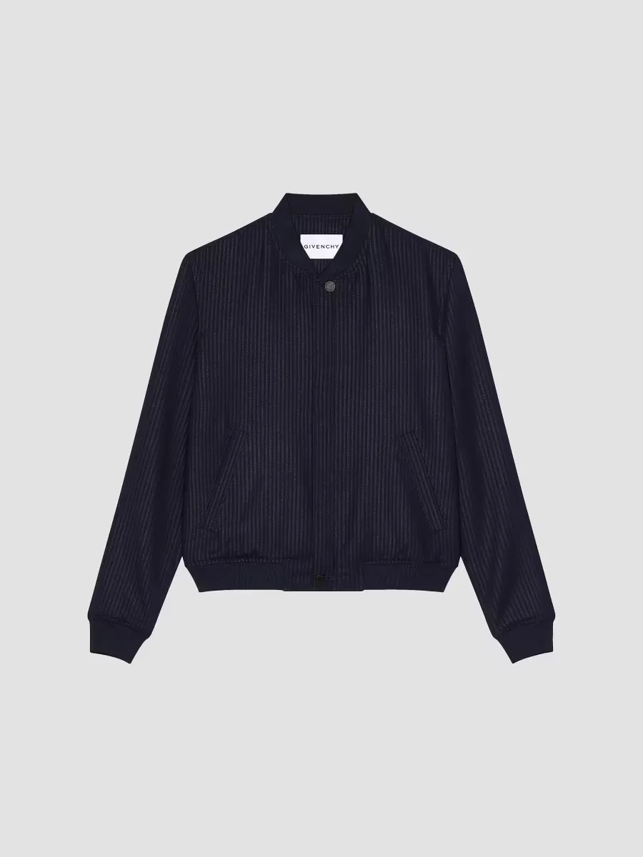 Striped Blouson Jacket in Wool by GIVENCHY