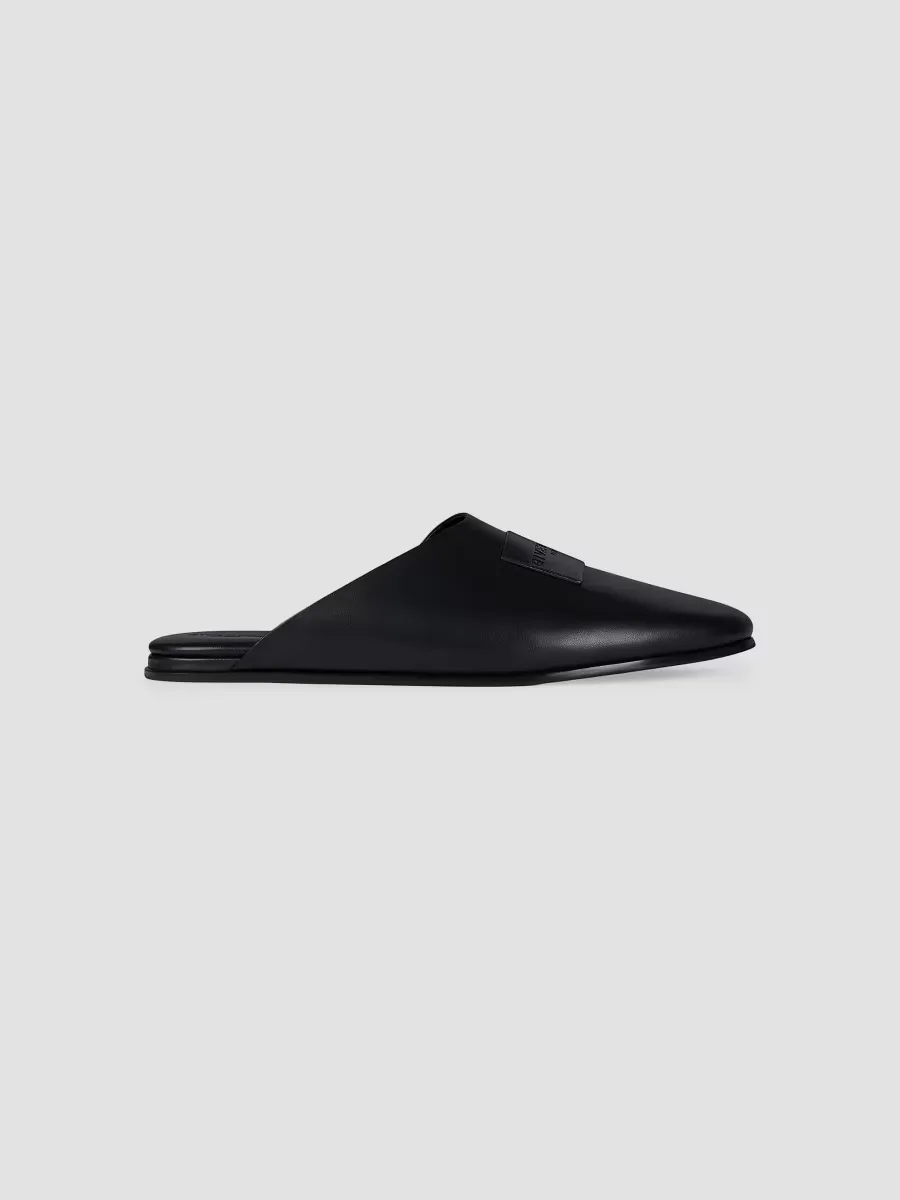 Label Flat Mules in Nappa Leather by GIVENCHY