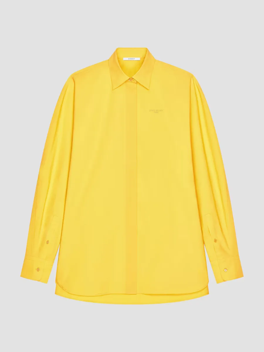 Cocoon Shirt in Poplin with Paris Embroidery by GIVENCHY