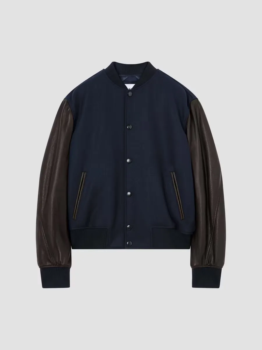 Couture Seam Mix Material Blouson Jacket by GIVENCHY
