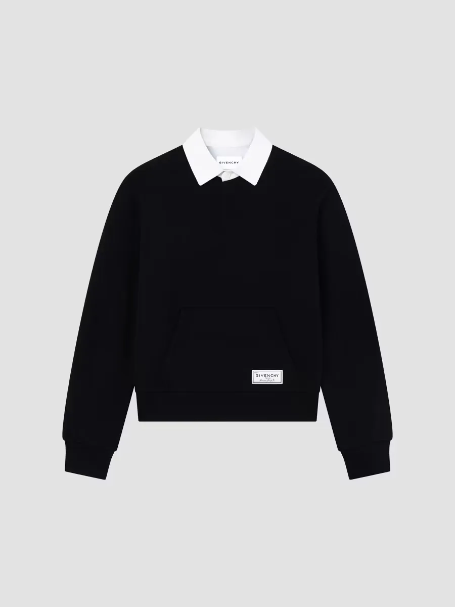 Couture Seam Polo Sweatshirt in Fleece by GIVENCHY