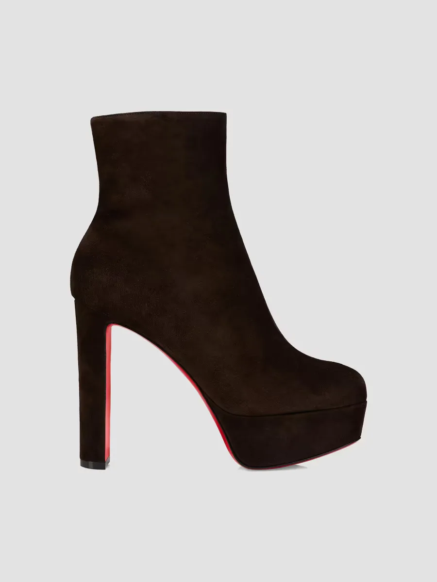 Loo Booty Veau Velours 130MM Booties by Christian Louboutin