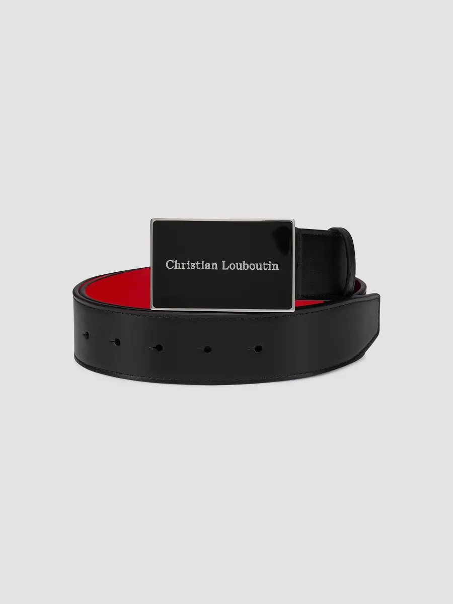Canopy Leather Belt by Christian Louboutin