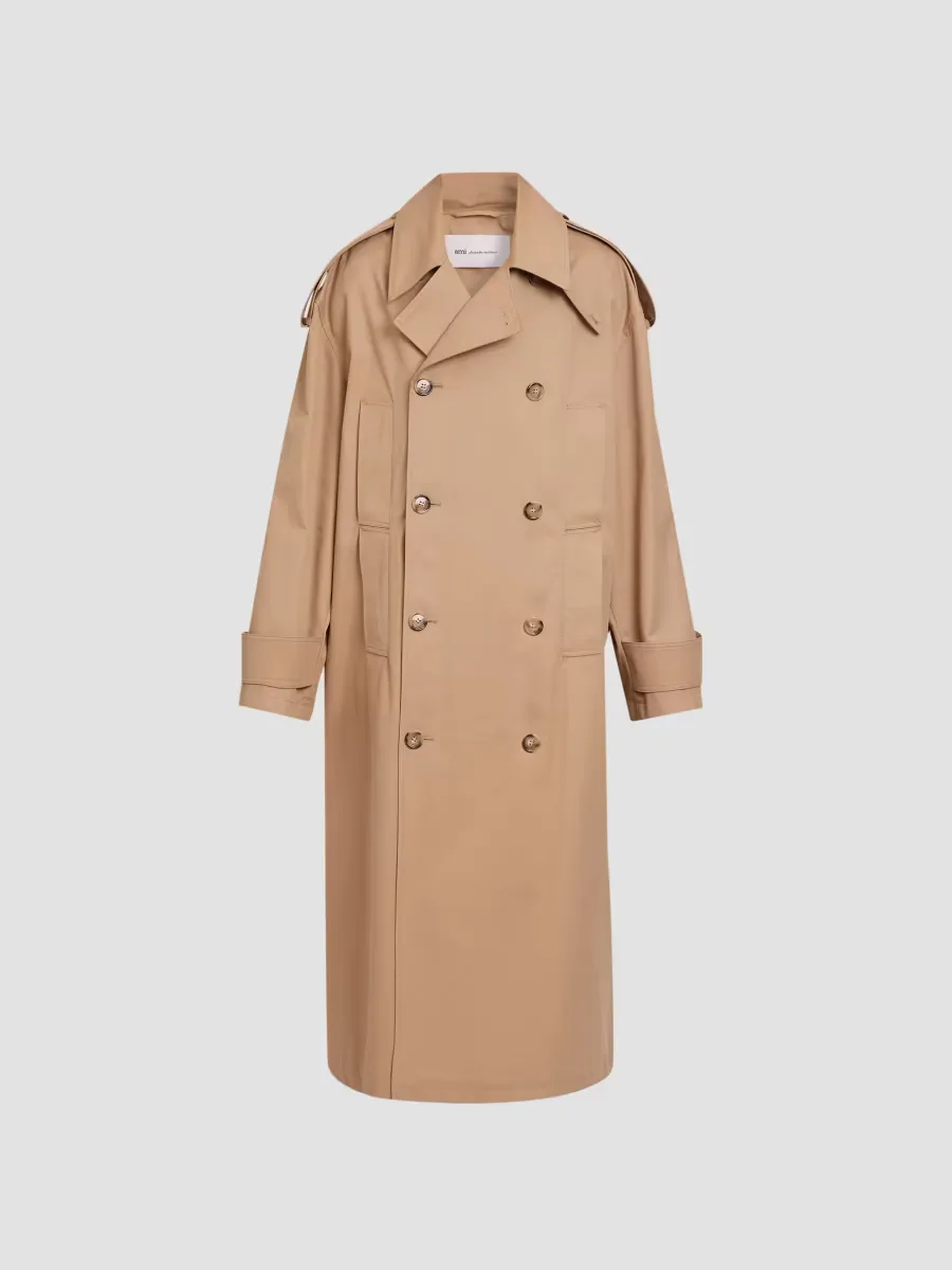 Cotton Gabardine Trench Coat