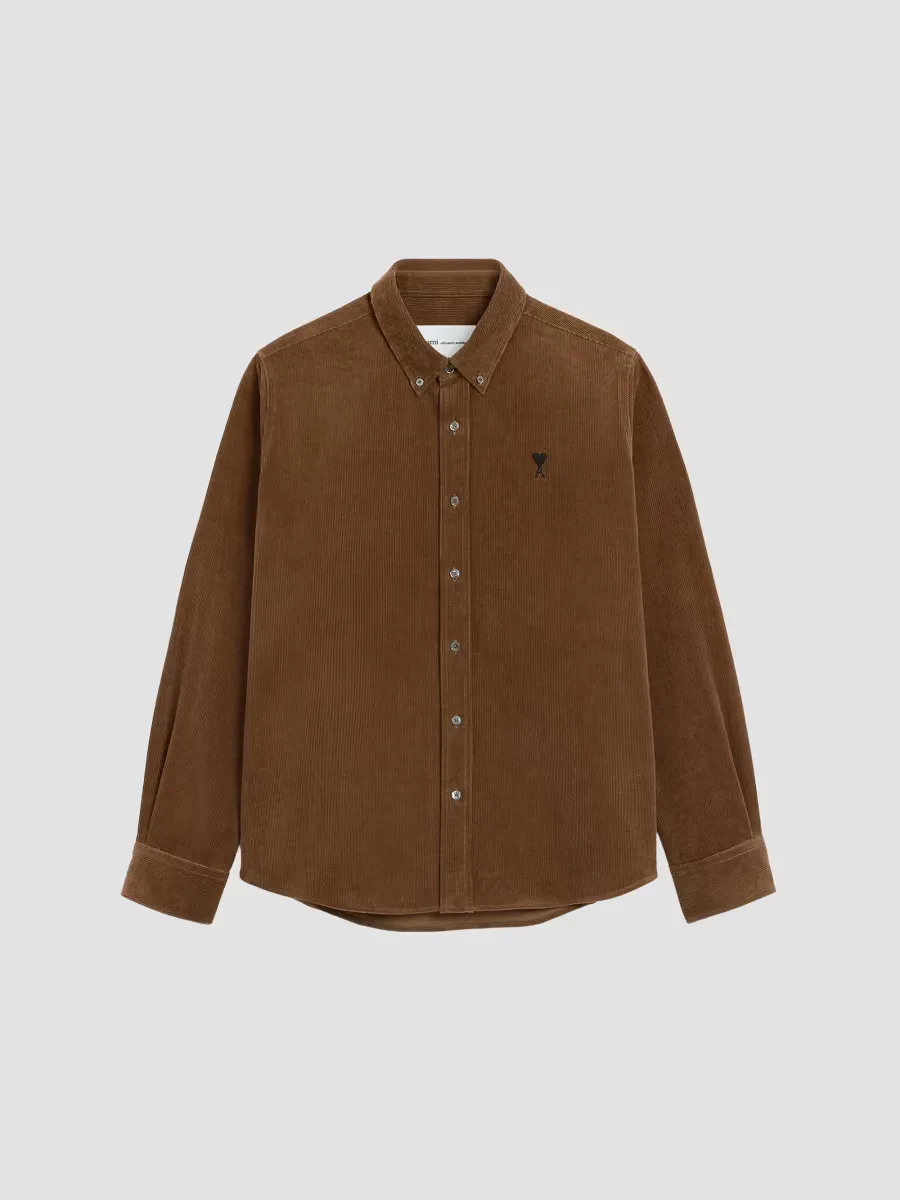 Quota Contrasted Ami De Coeur Button-Down Shirt by AMI Paris