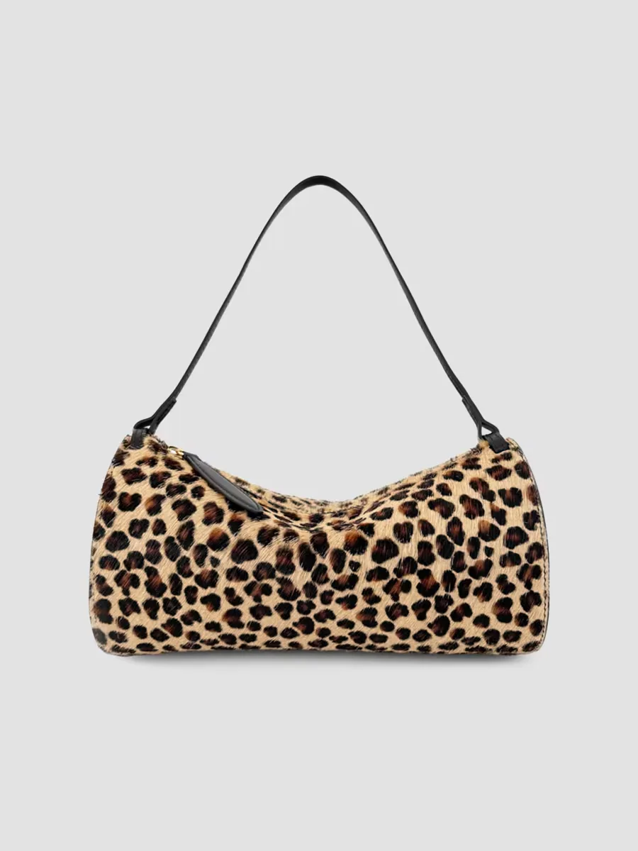 Gemini Pony Hair & Leather Shoulder Bag by Neous