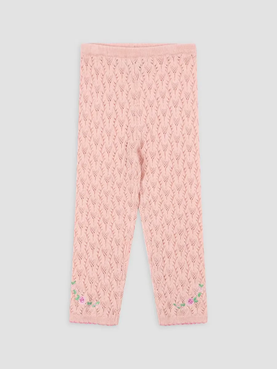 Rosier Pointelle Knit Pants by Konges Slojd